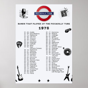 Piccadilly Tube - 1978 Poster
