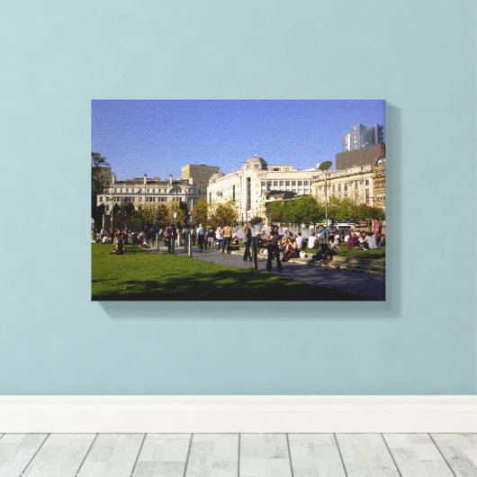 Piccadilly-tuinen Canvas Afdruk (Insitu (Houten vloer))