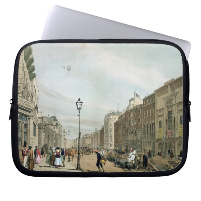 Piccadilly uit de hoek van Old Bond Street, van Laptop Sleeve (Voorkant)
