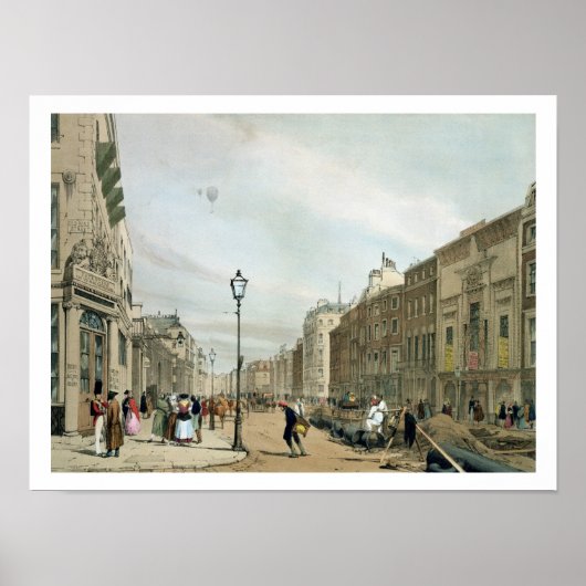 Piccadilly uit de hoek van Old Bond Street, van Poster (Voorkant)
