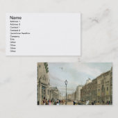 Piccadilly uit de hoek van Old Bond Street, van Visitekaartje (Voorkant / Achterkant)