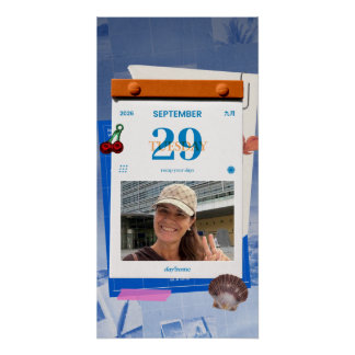 PicCollage sjabloon - Glossy Poster 14x28 hoog