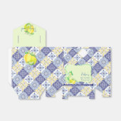 Piccolo Amore Blue Lemon Baby shower Welkomstbord Bedankdoosjes (Uitgevouwen)