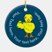 Piccolo Chick Keramisch Ornament (Achterkant)