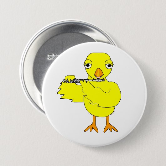 Piccolo Chick Ronde Button 7,6 Cm (Voorkant /achterkant)