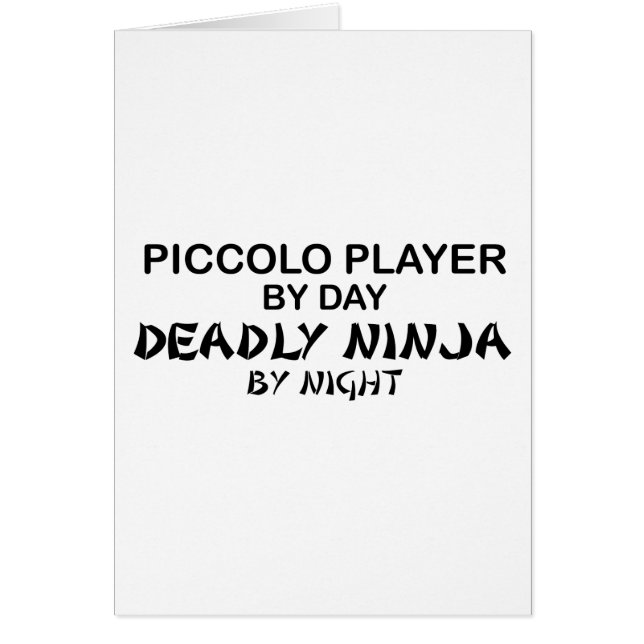 Piccolo Deadly Ninja bij nacht (Voorkant)