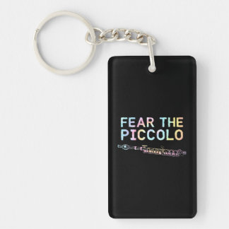 Piccolo fluit vrees voor de Piccolo fluitist strop Sleutelhanger