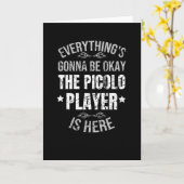 Piccolo Flute Music Gifts | Piccolo Player-cadeaus Kaart (Gele Bloem)