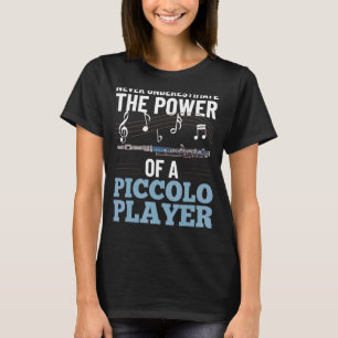 Piccolo Instrument Music Flute Player Beginner Les T-shirt