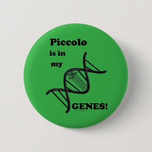 Piccolo is in mijn genen ronde button 5,7 cm