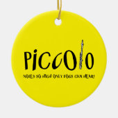 Piccolo merkt zo hoog op keramisch ornament (Voorkant)