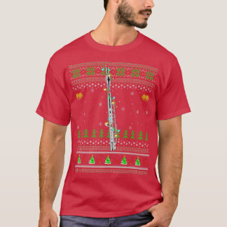 Piccolo Music Lover Xmas Santa Piccolo Ugly T-shirt