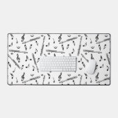 Piccolo Music Note Pattern Bureaumat (Keyboard & Muis)