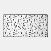 Piccolo Music Note Pattern Bureaumat (Voorkant)