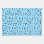 Piccolo Music Note Pattern Inpakpapier Vel (Voorkant 3)