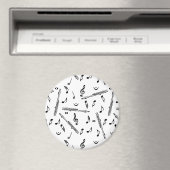 Piccolo Music Note Pattern Magneet (Insitu (Vaatwasser))