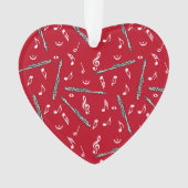 Piccolo Music Note Pattern Ornament (voorkant)