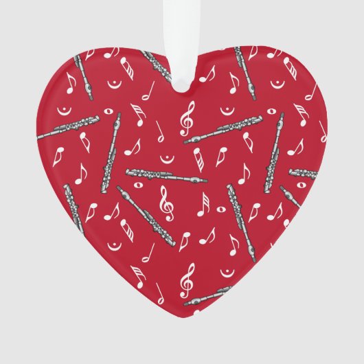 Piccolo Music Note Pattern Ornament (voorkant)