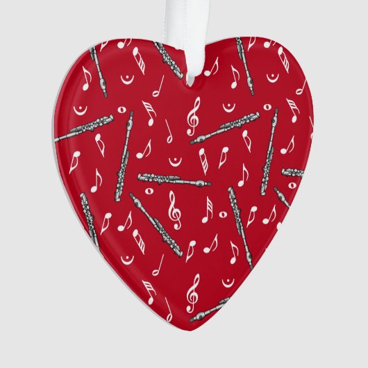 Piccolo Music Note Pattern Ornament (voorkant)