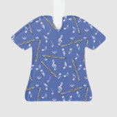 Piccolo Music Note Pattern Ornament (voorkant)