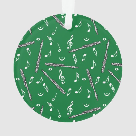 Piccolo Music Note Pattern Ornament (achterkant)