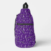 Piccolo Music Note Pattern Sling Bag (Voorkant)