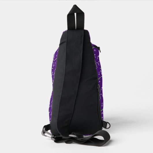 Piccolo Music Note Pattern Sling Bag (Achterkant)