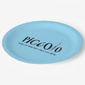 Piccolo notities zo hoog T-shirt Papieren Bordje (Gekanteld)