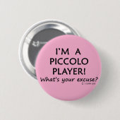 Piccolo Player Pardon Ronde Button 5,7 Cm (Voorkant /achterkant)
