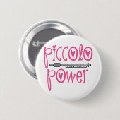Piccolo Power Roze Ronde Button 5,7 Cm (Voorkant /achterkant)