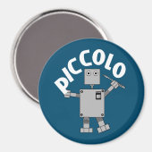 Piccolo Robot Tekst Magneet (Voorkant / Achterkant)