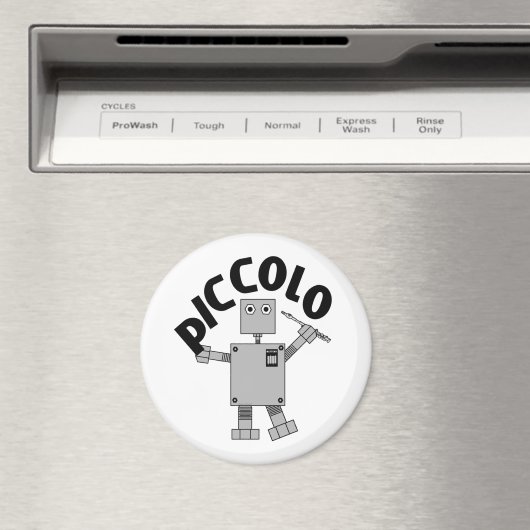 Piccolo Robot Tekst Magneet (Insitu (Vaatwasser))