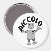 Piccolo Robot Tekst Magneet (Voorkant / Achterkant)