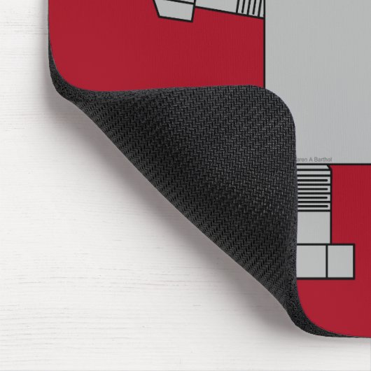 Piccolo Robot Tekst Muismat (Hoek)