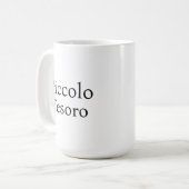 Piccolo Tesoro Chic Baby Shower Aandenken Koffiemok (Voorkant links)