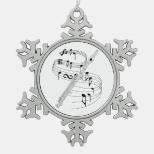Piccolo Tin Sneeuwvlok Ornament