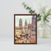 Picerie Rouen van Pissarro Camille Briefkaart (Staand voorkant)