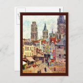 Picerie Rouen van Pissarro Camille Briefkaart (Voorkant / Achterkant)