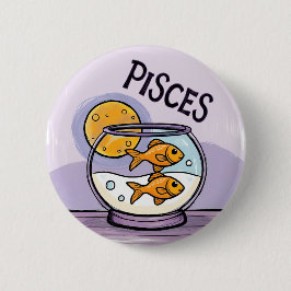 Picese sterrenbeeld vis zodiac ster ronde button 5,7 cm