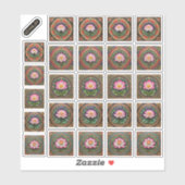 Pichhwai Style Lotus Flowers Sticker Sheet (Vel)
