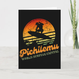 Pichilemu Wereld Surfhoofdstad Vintage Surf Gi Kaart