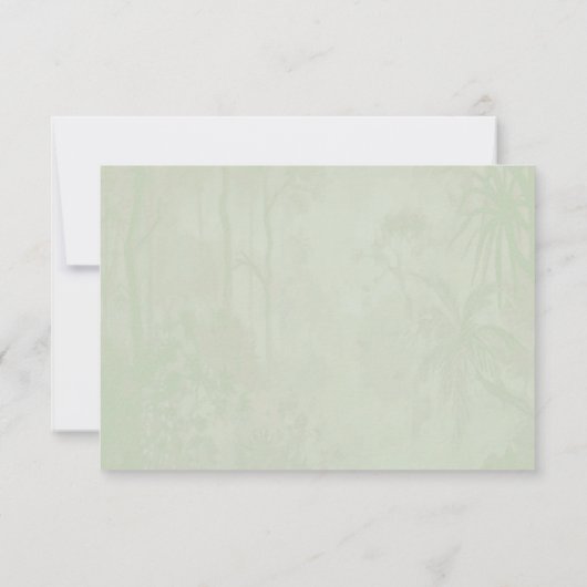 Pichwai Reactie Kaart of Indiase bruiloft RSVP kaa (Achterkant)