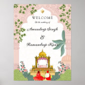 Pichwai Sikh bruiloft welkom teken Poster (Voorkant)