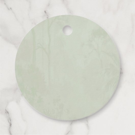 Pichwai thema Indiase bruiloft dank u label (Achterkant)