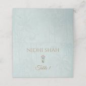 Pichwai thema Trouwplaats kaarten Indiase bruiloft Plaatskaartje (Buitenkant ongevouwen)