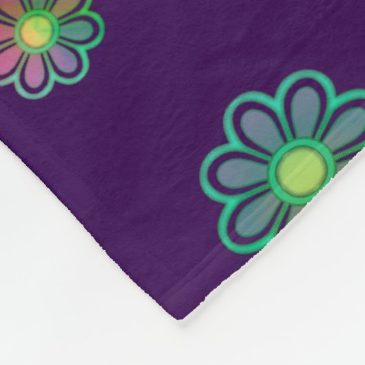 Pick a Posy Custom Background  Fleece Deken (Hoek)