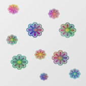 Pick a Posy Custom Background  Raamsticker (Vel)