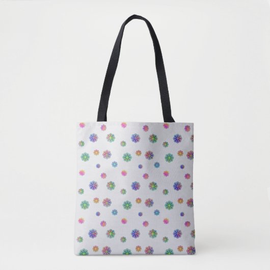Pick a Posy Custom Background Tote Bag (Voorkant)