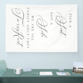 Pick a Seat Not a Side Wedding Ceremony Sign  Spandoek (Beurs)