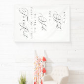 Pick a Seat Not a Side Wedding Ceremony Sign  Spandoek (Insitu)